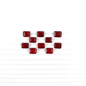 Rubis naturels de Bangkok, octogones calibrés 9x11mm, pierres précieuses de rubis naturelles facettées pour la fabrication de bijoux, prêtes à l'emploi - Product Image 4