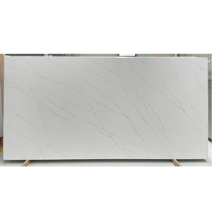 Union Quartz Calacatta Laze <b>Stone</b> Slabs Vietnam White Base Grey Stripes Modern Design 2/3CM Thickness Kitchen Bathroom - Product Image 2