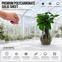 Panneaux en polycarbonate solide Bakway sur mesure, épais, échantillon gratuit, haute résistance aux chocs, résistant aux UV, plaque en PC
