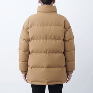 Chaqueta Acolchada con Cierre Completo para Mujer, Cuello Alto, Manga Larga, Abrigo Cálido de Moda para Invierno - Product Image 5