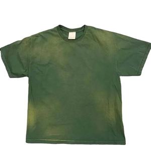 Camiseta de algodón al por mayor para hombre, estilo urbano, oversize, de peso pesado, con lavado ácido - Product Image 1