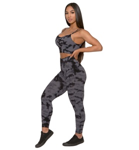 Mallas y tops con diseño de camuflaje para mujer, mallas ajustadas de la mejor calidad para mujer, precio al por mayor - Product Image 1