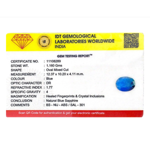 Natural Blue Sapphire 5.8 Carat Certified Loose Gemstone Wholesale - Product Image 4