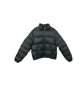 Veste matelassée fabriquée en usine, veste matelassée tendance pour homme, fermeture éclair intégrale, logo personnalisé, veste matelassée streetwear - Product Image 4