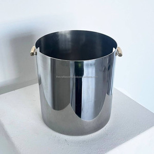 Seau à glace et refroidisseur de bouteilles de vin en laiton et acier inoxydable, grand format, personnalisé, écologique et de haute qualité, pour bacs à boissons de fête - Product Image 1