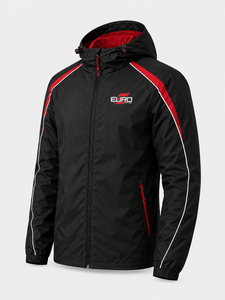 Men's Winter Hooded High Street Casual <b>Canvas</b> Windbreaker <b>Jacket</b>-100% Nylon Customizable Breathable & Waterproof Front Logo - Product Image 3
