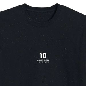 Unisex <b>Black</b> Speckle T-<b>Shirt</b> Premium Cotton Crew Neck Short Sleeve Tee Casual Plain Blank T <b>Shirt</b> for Printing Wholesale OEM ODM - Product Image 4