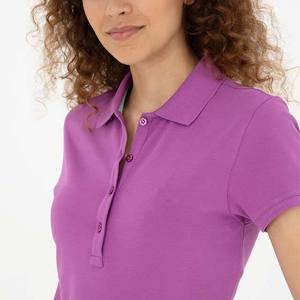 Summer New Solid Color Polo Shirts Polo Collar Business Casual for Women's Clothing Polo Shirts 100% Cotton Polyester OEM ODM - Product Image 5