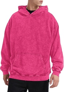 Sudadera con Capucha Vintage de Alta Calidad, Sudadera Lisa para Hombre, Talla Grande, Estilo Urbano, Color Morado - Product Image 5