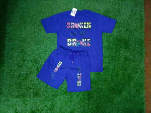 Conjunto de Camiseta y Pantalones Cortos Térmicos Transpirables y Ligeros para Hombre, Tallas Grandes, Servicio OEM, Estilo Urbano - Product Image 4