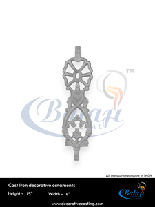 Juntas de Escalera de Hierro Forjado Ornamentales Premium, Hermosos Colores Personalizados, Resistentes al Agua, 15x4, Fáciles de Ensamblar, Metálicas, al por Mayor - Product Image 3