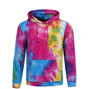 เสื้อฮู้ดดี้แฟชั่นทรงหลวมพิมพ์ลายดิจิตอลสีรุ้งตามสั่ง ผลิตจากโพลีเอสเตอร์ 100% แห้งเร็ว เหมาะสำหรับฤดูใบไม้ร่วง ขายส่ง - Product Image 1