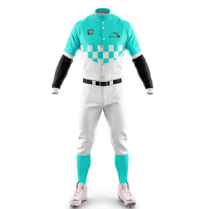 Uniforme de Béisbol Transpirable de Poliéster con Diseño Único Hecho en Fábrica, Logotipo Personalizado Impreso para Hombre - Product Image 1