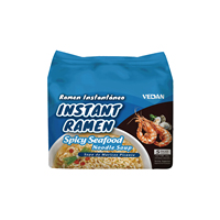 Fideos chinos VEDAN INSTANT RAMEN con sabor artificial a mariscos picantes