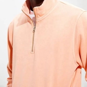 Venta caliente nuevo estilo 100% poliéster Invierno Polar cremallera sudadera logotipo personalizado venta al por mayor hombres - Product Image 3