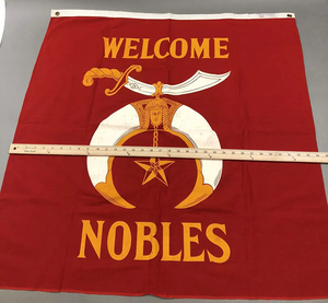 Bandera de Bienvenida Masónica Vintage para Nobles, Bandera de la Sagrada Mismaidad, Bordado de la Francmasonería, Banderas Masónicas Bordadas de Alta Calidad - Product Image 6