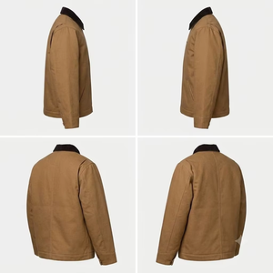 OEM Men's Vintage Cotton <b>Canvas</b> <b>Jacket</b> Streetwear Winter Lightweight Cotton <b>Canvas</b> <b>Jacket</b> - Product Image 3