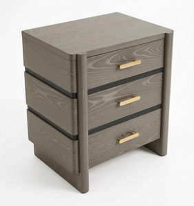 Table de chevet à 3 tiroirs, cadre de lit pour chambre à coucher, meubles de maison, meubles en bois sur mesure, fabrication artisanale, qualité d'exportation, qualité supérieure - Product Image 2