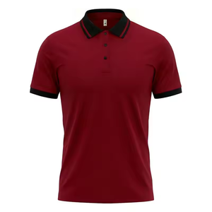 เสื้อโปโลพนักงานร้านอาหาร โรงแรม ครัว เชฟ คาเฟ่ บาร์ พิมพ์ลายดิจิตอลสีสันตัดกัน ผ้าโพลีเอสเตอร์/คอตตอน รับทำโลโก้ตามสั่ง - Product Image 1