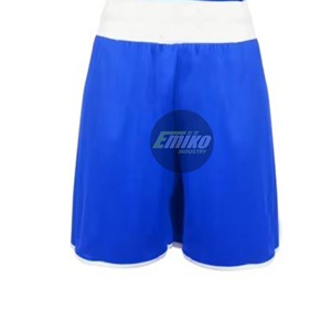 Uniforme de Boxeo Color Azul, Conjunto de Top Sin Mangas de Poliéster con Pantalones Cortos, Ropa de Entrenamiento Cómoda para Todas las Temporadas, Conjunto de Boxeo Personalizado - Product Image 2