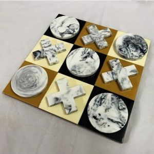 Juego de Tic Tac Toe de Lujo en Latón con Piezas XO, Juego de Mesa Decorativo Premium para Mesa de Centro, Decoración del Hogar, Escritorio de Oficina y Regalos - Product Image 6