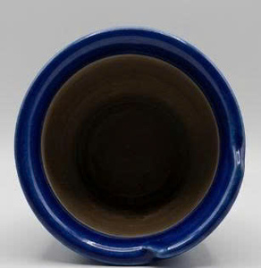 Jarrón de Cerámica Azul con Forma de Lazo, Hecho a Mano, Mate, para Flores, Decorativo, para Mesa, Hogar u Oficina, Ideal para Regalo - Product Image 2