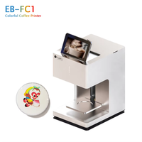Machine à café automatique Wi-Fi couleur pleine gamme LLRH EB-FC1 avec imprimante USB pour Latte Art de qualité alimentaire, garantie 1 an, 30s