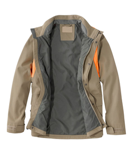 Men's High Vis Contrast Hunting Field <b>Jacket</b>, Multi-Pocket Upland Game Shooting Coat with Safety Orange - Product Image 3