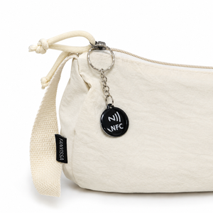Porte-clés NFC en PVC époxy personnalisé CALA, NTAG213, étanche, étiquette intelligente RFID, réinscriptible et programmable, 28x31,5 mm - Product Image 2