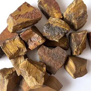 Best Supplier Natural Tiger Eye Raw Stone Spiritual Metaphysical Energy Untreated Raw Tiger Eye Crystal Rough Rocks Minerals