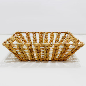 Panier de rangement rectangulaire en rotin naturel, style rustique, organisateur polyvalent pour un rangement soigné - Product Image 5