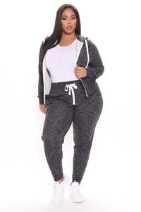 Wholesale Women Zip Hoodie Marled Knit Jacket Casual Streetwear Custom Fashion Apparel Supplier USA Market - Product Image 2