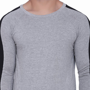 Camiseta Básica de Manga Larga para Hombre OEM, Camiseta Casual con Cuello Redondo y Estampado Personalizado, Camiseta de Corte Regular, Camiseta para Gimnasio - Product Image 5