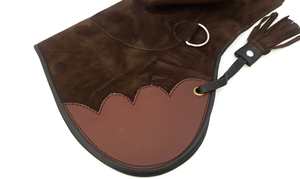 Guantes de cetrería de cuero hechos a medida de alta calidad para zurdos, para el manejo y el control de halcones, OEM - Product Image 2