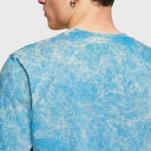 T-shirt décontracté pour homme 100 % coton, coupe ample, manches courtes, respirant, grande taille, effet délavé – Meilleure vente - Product Image 6