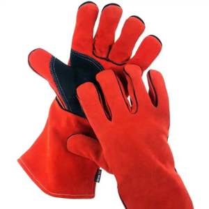 High Quality Leather Safety <b>Gloves</b> Customized Chemical Resistant Waterproof Anti-Slip Fireproof - Product Image 6