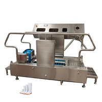 Station d'hygiène pour le personnel de l'industrie alimentaire : Désinfectant pour les mains et les bottes, station de désinfection pour le contrôle sanitaire des travailleurs