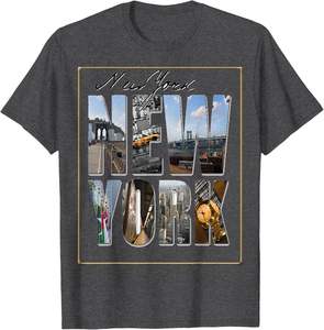 NY เสื้อยืดผู้ชายผ้าฝ้าย100% คุณภาพสูงออกแบบโลโก้ได้เองสไตล์ทางการ - Product Image 1