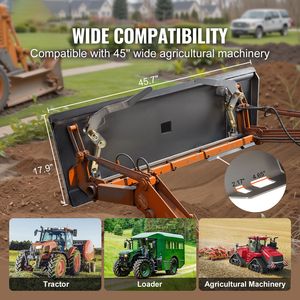 Piastra di montaggio Quick Hitch compatibile con attacco rapido da 5/16 pollici per Skid Steer, piastra caricatrice da 2,28 pollici con attacco rapido per Skid Steer Loader - Product Image 2