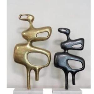 Sculpture élégante en aluminium moulé, pièce d'art légère pour salon, chambre, hall d'hôtel et décoration intérieure moderne - Product Image 5