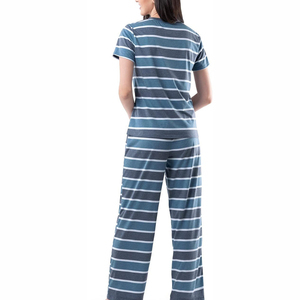 Conjunto de Satén Pesado para Mujer, con Spandex/Poliéster Lavado al Arena, Transpirable, Suave, con Cintura Elástica, Camisones, Nueva Moda de Verano, ODM - Product Image 2