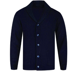 Cárdigan de Punto Negro Personalizado, Manga Larga, Cierre de Botones, Estilo Casual para Otoño, 100% Acrílico - Product Image 5