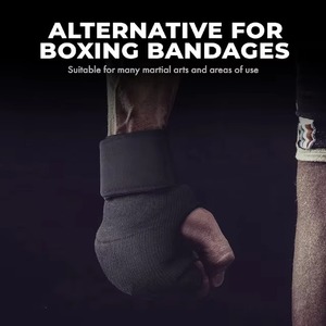 Gants intérieurs en coton rembourrés de gel pour entraînement professionnel de boxe et MMA, bandages de poignet élastiques de haute qualité pour le punching - Product Image 5