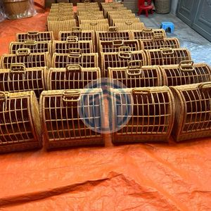 Eco Friendly Wholesale Open Work Rattan Pet Bed Cheap Price Handwoven Large <b>Dog</b> <b>Couch</b> Furniture Bulk Factory Direct Supplier - Product Image 5