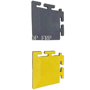 Dalles de sol emboîtables en PVC durable pour garage, revêtement de sol vinyle antidérapant amovible pour atelier, entrepôt, solution de conception graphique - Product Image 1