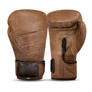 Gants de boxe d'entraînement au design moderne, en cuir de haute qualité, respirants, unisexes, avec fermeture auto-agrippante - Product Image 1