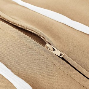 Survêtement unisexe couleur camel, sweat-shirt à capuche entièrement zippé avec poches latérales, coupe décontractée, vêtements d'automne, 100% coton - Product Image 4