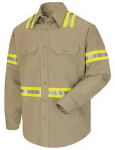 Reflective Working Shirt Working Shirt Staff Dress Shirt Workwear Factory Customize High Visibility Reflective Safety Clothing - Product Image 2