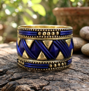 Designer Handmade <b>Glass</b> Fashion <b>Bangles</b> with Metal Direct Factory Sale Jewelry & Accessories Set - Product Image 1