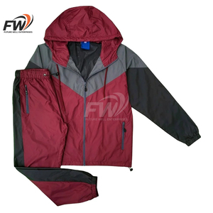 ชุดแจ็คเก็ตกันลมแบบ 2 ชิ้นสำหรับกิจกรรมกลางแจ้งและกางเกงจ็อกเกอร์ ผ้าแคนวาส ระบายอากาศได้ดี พร้อมแจ็คเก็ตบุผ้าสำหรับฤดูหนาวแบบถักโครเชต์ - Product Image 1